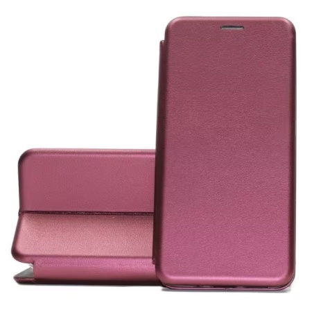 Чехол-книжка WELLMADE для Poco X6 Pro, бордовый